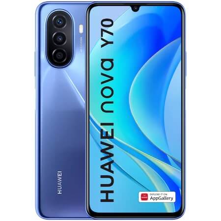 Huawei Nova Y70 Dual SIM, 128 GB, 4 GB, Crystal Blue