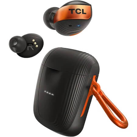 TCL True Wireless, Casti bluetooth, Black / Orange