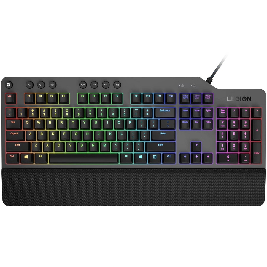 Tastatura gaming Lenovo Legion K500, iluminare RGB, Negru
