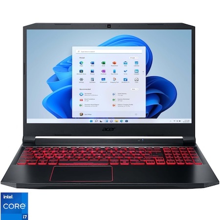 Laptop Gaming Acer Nitro 5 AN515-57, Procesor Intel Core i7-11800H, 15", QHD, 165Hz, 16GB, 1TB SSSD, Nvidia RTX 3060 6GB, Windows 11 Home, Black