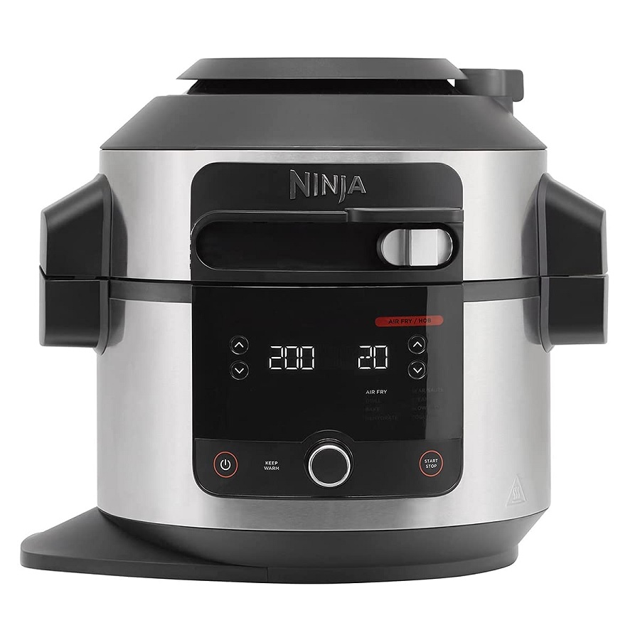 Ninja OL550EU, Multicooker 11 in 1, 1460W, 6l, 11 programe de gatit si 3 moduri de functionare, Negru