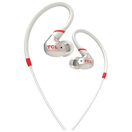 TCL ACTV100WT-EU, Casti in-ear cu fir si microfon, Crimson White