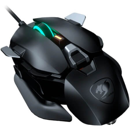 Mouse Cougar Gaming Dualblader, 16.000 dpi, Negru