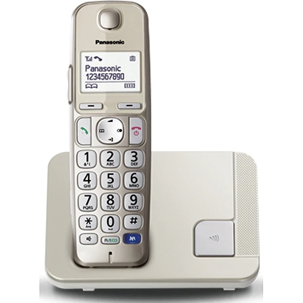 Panasonic Telefon Dect KX-TGE210FXN Champagne Silver