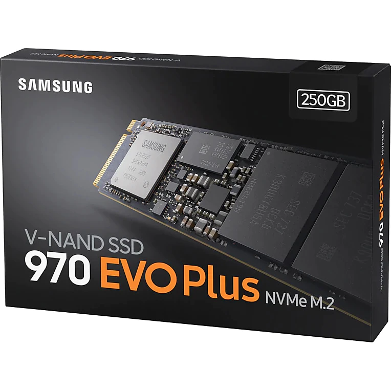SSD Samsung 970 EVO Plus, 250 GB, NVMe, M.2