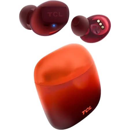 TCL SOCL500TWSOR-RU, Casti True Wireless, Bluetooth, In-ear, Microfon, Sunset Orange