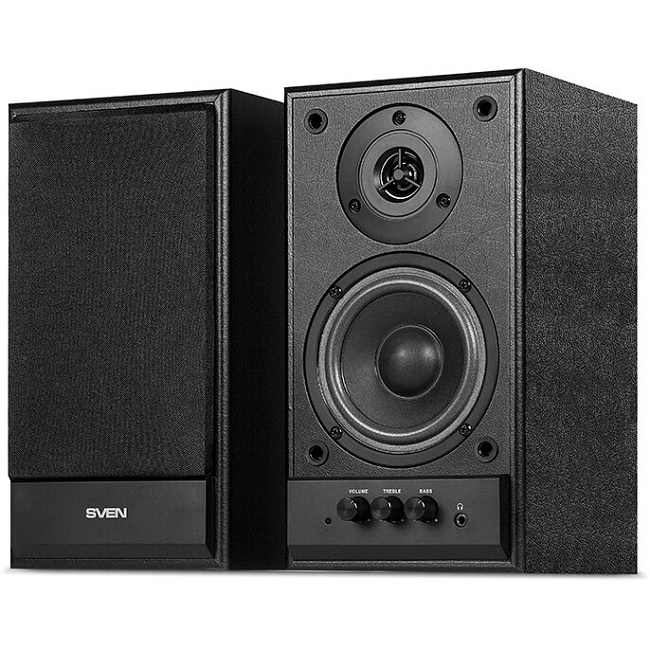 SVEN SPS-702, Sistem audio activ, Stereo, 40W, 40Hz-22Hz, Black Leather