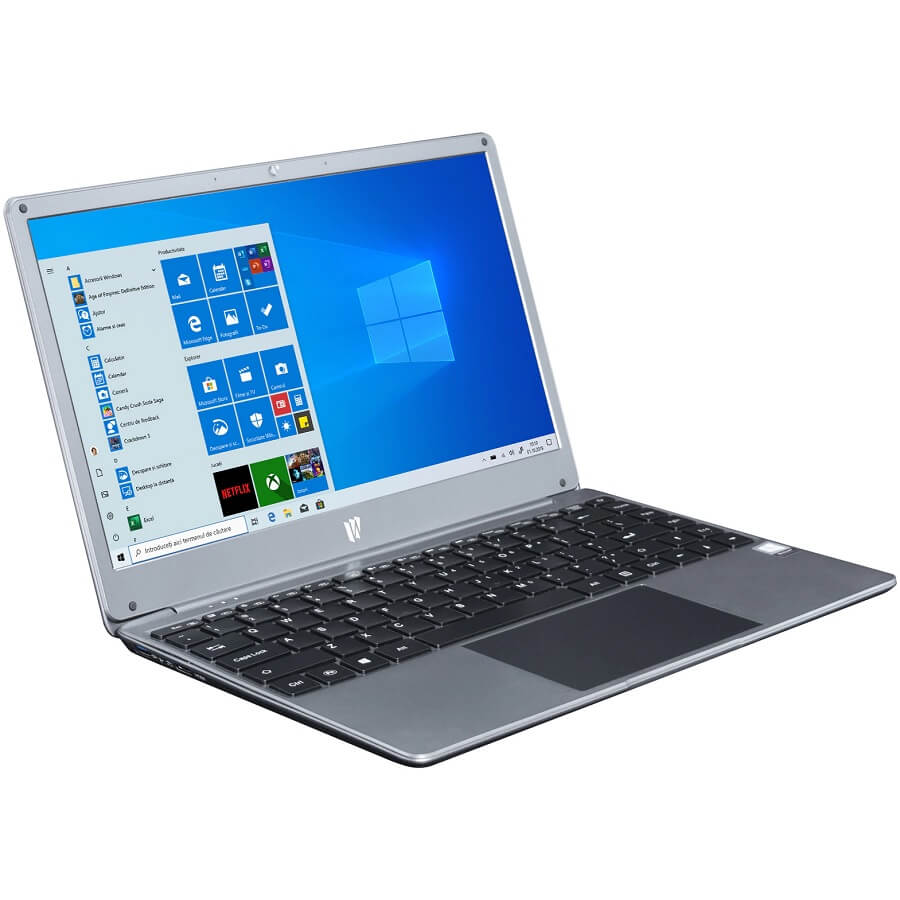 Weigo WUB-PL-148256A, Laptop ultraportabil 14.1" Full HD, Intel Core i3-5005U 2.00 GHz, 8GB, 256GB SSD, Intel HD Graphics 5500, Windows 10 Pro, Grey